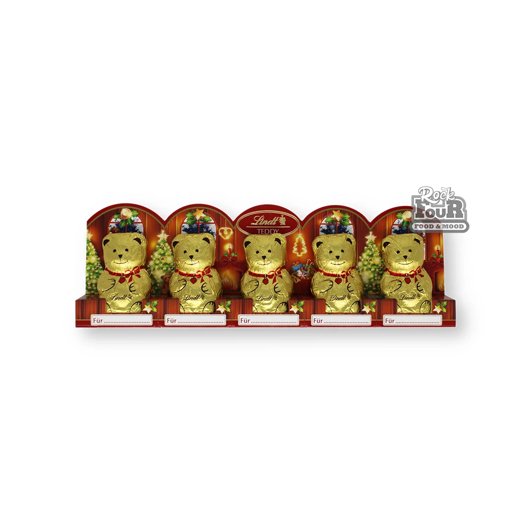 Молочный шоколад «Lindt Teddy» 5шт